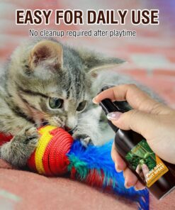 Catnip Spray with Silvervine Fruit,More Appealing Than Catnip Spray,Cat Scratch Spray for Outdoor Training,Fits All Cats,50ml/1.69fl oz