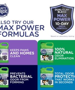 Cat's Pride NEW Antibacterial Cat Litter: Destroys 99.9% of Odor-Causing Bacteria - Powerful Odor Control - Premium Lightweight Clumping Litter - Scented, 12 Pounds