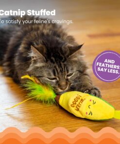 Catstages Peelin' Good Banana Kicker Dental Catnip Toy, Yellow