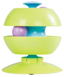 Catstages Tower of Tracks Cat Toy – 3-Level Track Tower with 6 Balls, Interactive Cat Toy for Indoor Enrichment