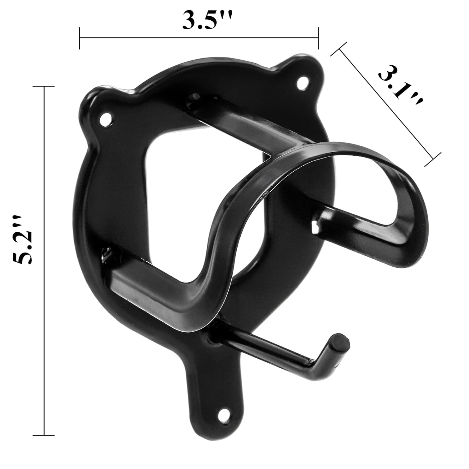 Cididu 12 Counts Horse Bridle Rack, Metal Bridle Hooks Bracket, Bridle Holder Wall Mount with Tubes and Screw, Horse Tack Harness Storage Halter Hanger for Tack Room Horse Barn...