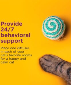 COMFORT ZONE Cat Calming Diffuser Refill, 6 Pack – Cat Calming Pheromone Refills Help Reduce Anxiety, Stress, Scratching, Urine Marking, Aggression, (30-Day Refills, 180-Day...