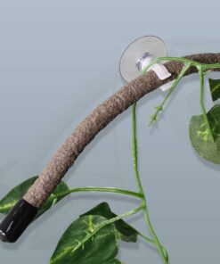 Coolrunner 8FT Reptile Vines and Flexible Reptile Leaves with Suction Cups Jungle Climber Long Vines Habitat Decor for Climbing, Chameleon, Lizards, Gecko