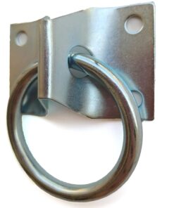 Cross Tie Ring for Horses, Block Tie Ring for Horse Stall/Stable, Tie Down Horse Barn Supplies (2 Pack)