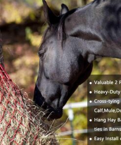 Cross Tie Ring for Horses, Block Tie Ring for Horse Stall/Stable, Tie Down Horse Barn Supplies (2 Pack)
