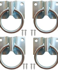 Cross Tie Ring for Horses, Block Tie Ring for Horse Stall/Stable, Tie Down Horse Barn Supplies (2 Pack)