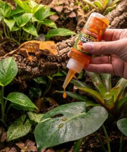 CTWPets Gecko Treat – Liquid Fruit Nectar Drops for Crested Gecko, Day Gecko & Gargoyle Gecko | Treat, Water Additive & CGD Mixer (2oz, Mango Papaya)
