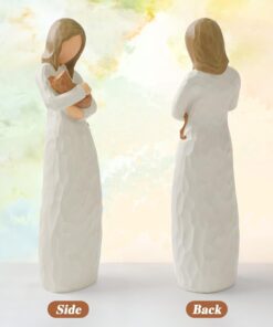 Cuayaes Cat Memorial Gifts, Orange Cat Figurines Loss of Cat Sympathy Gift for Cat Mom, Friendship Guardian Angel Statue Cat Remembrance Gifts for Women Cat Lovers