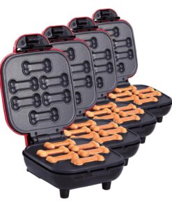 Dash Express Dog Treat Maker - DIY Bone-Shaped Treats - Personalized Dog Gifts - Easy to Clean - 8 Bones, White