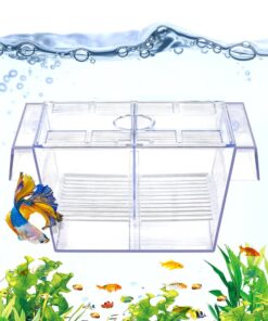 DaToo Fish Breeding Box Aquarium Holding Tank Transparent Fish Isolation Box Acclimation Hatchery Incubator Breeder for Betta Shrimp Clownfish Guppy
