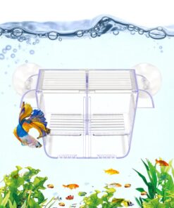 DaToo Fish Breeding Box Aquarium Holding Tank Transparent Fish Isolation Box Acclimation Hatchery Incubator Breeder for Betta Shrimp Clownfish Guppy