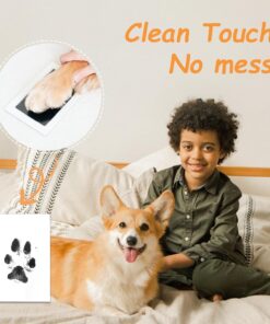 DeerZone Inkless Paw Print Kit,Dog Paw Print Kit,Dog Nose Print Kit,Clean Touch Ink Pads and Imprint Cards,Pet Paw Print Impression Kit for Dogs Cats Footprint Keepsake