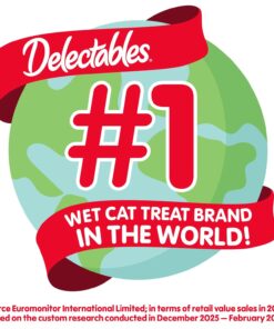 Delectables Lickable Treat Savory Broths Wet Cat Treat with Real Tuna & Salmon, Food Topper, Hydrating, Grain-Free, No Fillers, No By-Products, No Added Preservatives, 1.4oz...