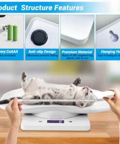 Digital Pet Scale,Puppy Scales for Weighing,Digital Small Animals Scales for Weighing,Whelping Supplies,Kitten Scale,Baby Scales for Newborn Dog Cat Crawl Pet,Capacity up to 33...