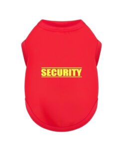 Discover Cozy Cotton Canine Wear: Soft, Lightweight, and Breathable Dog Shirt Vest with Eye-Catching Graphics(Security), Keeping Your Furry Friend Warm and Comfy! Blue M
