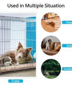 Dog Beds Crate Pad for Medium/Large Dogs Ultra Soft Dog Crate Bed Washable & Anti-Slip Kennel Pad for Dogs Cozy Sleeping Mat,Cream 36inch