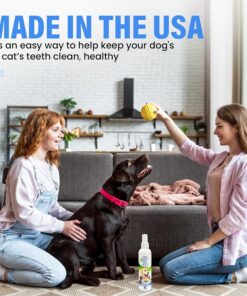 Dog Dental Spray Removes Tartar, Plaque and Freshens Breath Instantly. The Most Advanced Dental Spray for Healthy Teeth, Gums and Oral Health Care for Your Dog, Cat or Pet - 1-8...