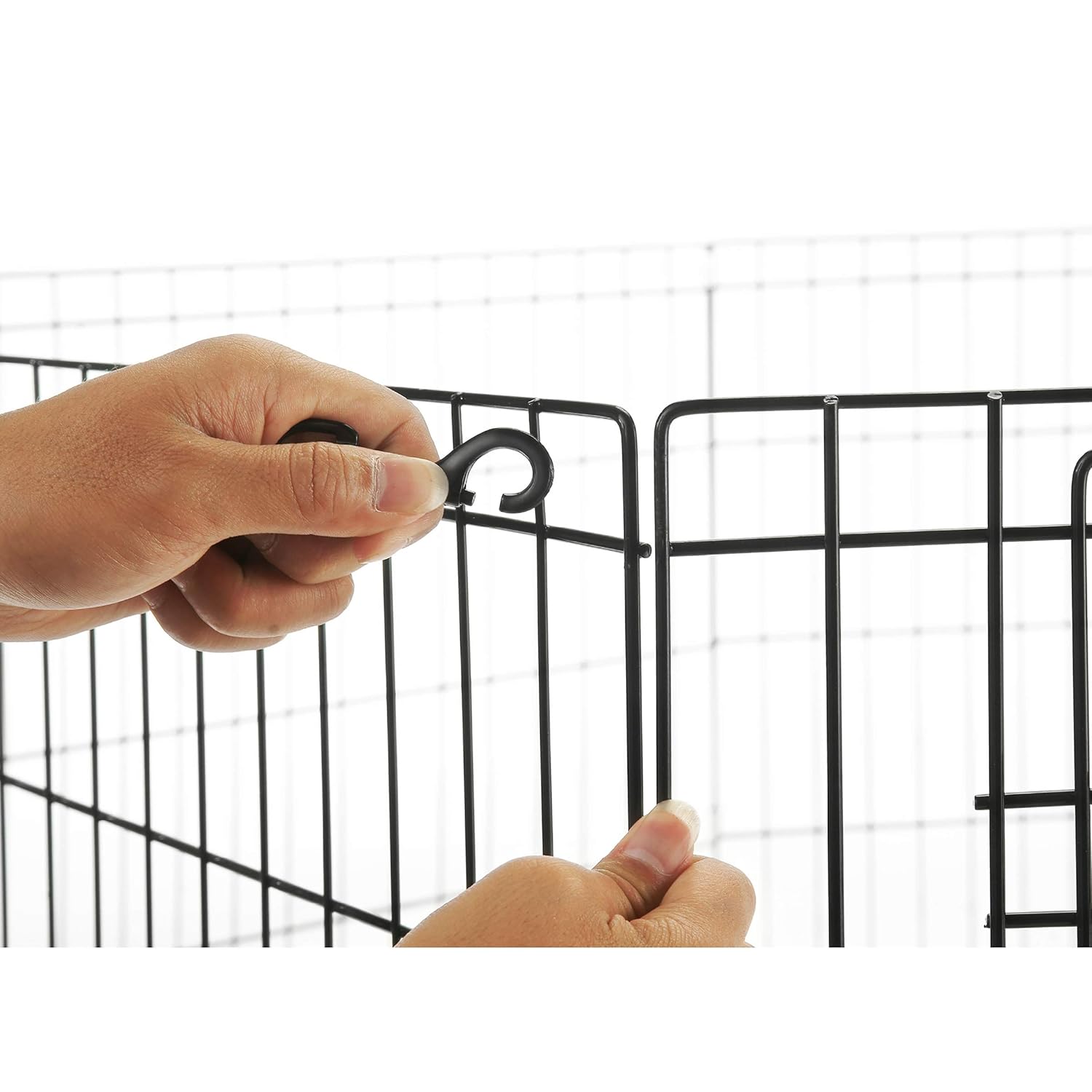 Dog Playpen - Foldable Metal Exercise Puppy Play Pen with 8 24x30in Panels - Indoor/Outdoor Pen with Door for Dogs, Cats or Small Animals by PETMAKER