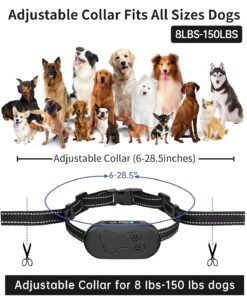 Dog Shock Collar with Remote Control - Rechargeable Dog Training Collar, IPX7 Waterproof E Collar for Dogs with 4 Safe Modes Flashlight Beep Vibration Shock Ideal for All Dog...