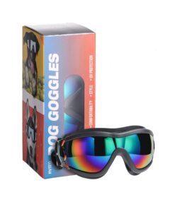 Dog Sunglasses Dog Goggles, UV Wind Dust Fog Protection Pet Glasses Eye Wear with Adjustable Strap for Medium or Large Size (Laser)