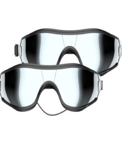 Dog Sunglasses Dog Goggles, UV Wind Dust Fog Protection Pet Glasses Eye Wear with Adjustable Strap for Medium or Large Size (Laser)