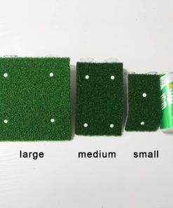 DoubleWood Lawn Turtle Basking Platform Turtle Resting Basking Platform, Simulation Grass Turtle Ramp for Turtle Tank, for Small Reptile Frog Terrapin (Large)