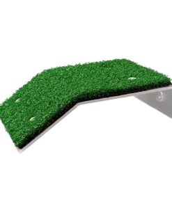 DoubleWood Lawn Turtle Basking Platform Turtle Resting Basking Platform, Simulation Grass Turtle Ramp for Turtle Tank, for Small Reptile Frog Terrapin (Large)