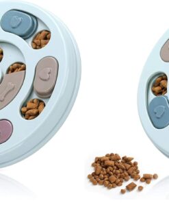 DR CATCH Dog Puzzle,Dogs Food Toys for IQ Training & Mental Enrichment,Dog Treat Puzzle(Blue)