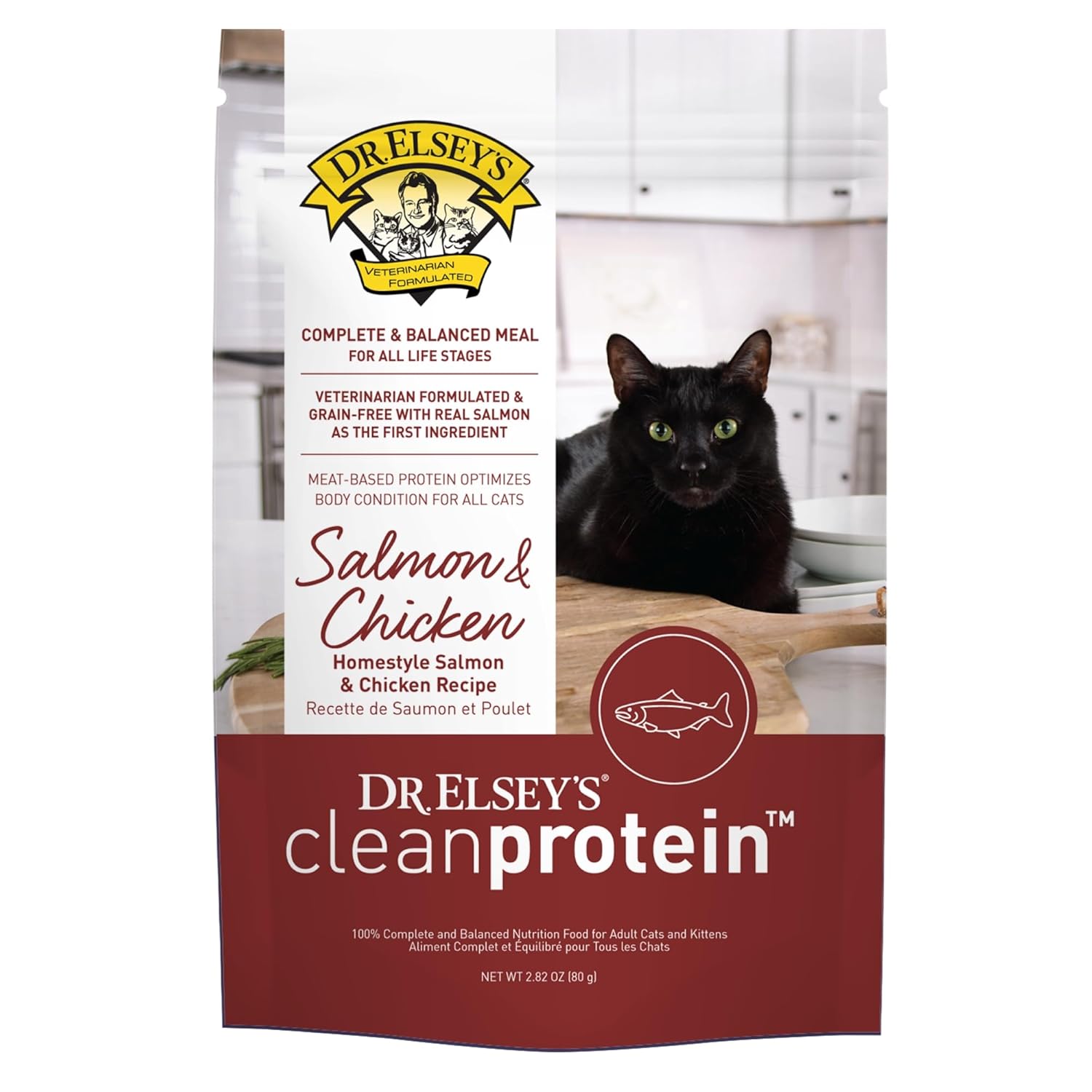 Dr. Elsey's Clean Protein Chicken Home Style Recipe All-Meat Pouch (Pack of 12)