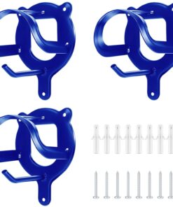 Dunzy 3 Counts Horse Bridle Rack Bracket Bridle Hooks Tack Storage Halter Hanger Metal Holder with Tubes and Screw for Horse Barn Supplies(Black)