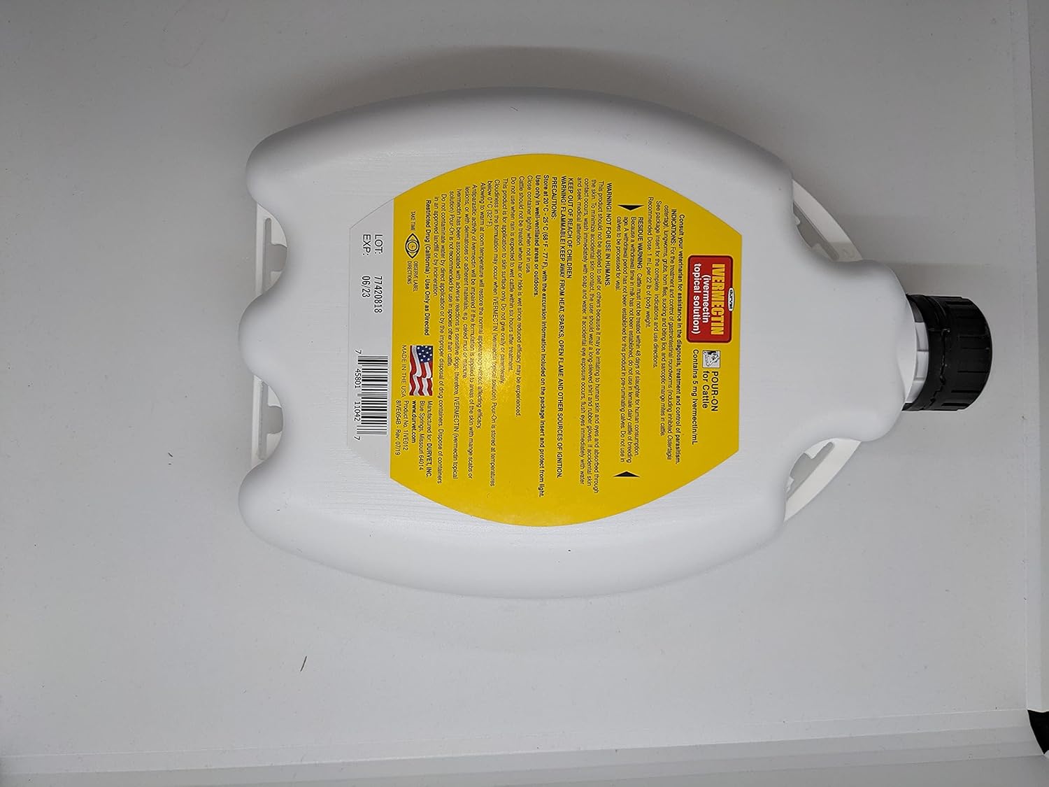 Durvet Ivermectin Pour-On for Cattle 1000 mL