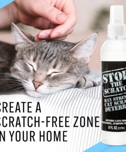 EBPP Stop The Scratch Cat Spray Deterrent for Kittens and Cats - Non-Toxic, Safe for Plants, Furniture, Floors and More Cat Deterrent Spray with Rosemary Oil
