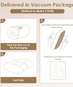 EHEYCIGA Fluffy Dog Crate Bed for Extra Large Dogs, Plush Faux Fur Crate Pad, Calming Anti Anxiety XL Dog Bed, Washable Soft Warm Mat with Non-Slip Bottom, Camel