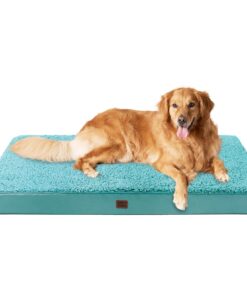 EHEYCIGA Orthopedic XL Dog Beds for Extra Large Dogs with Removable Washable Cover for Crate, Camel, 41x27