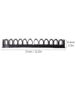EKDJKK Horse Whip Crop Holder, Whip Rack Wall Mounted, Bracket for Horse Stables, Durable Horse Whip Storage Organizer, Holds up to 12 Whips or Crops, Black