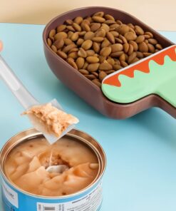 ElevateTech Pet Food Can Spoon, 6 Pcs Cat Wet Food Spoon Pet Foods Mixing Spoons Cat Spatula Dog Canned Scoop for Cats Dogs Feeding (Pink + Grey + Green)