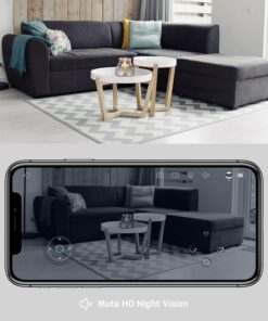Enabot EBO SE FamilyBot Home Camera Robot: 1080P Movable Pet Camera Indoor, Battery-Operated, Auto-Recharge, Night Vision, 2-Way Talk, Local Storage, APP Control