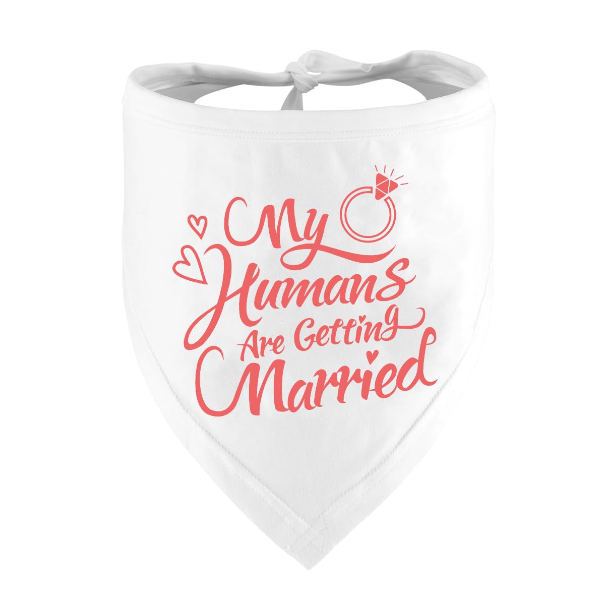 Engagement Gift, My Humans are Getting Married Dog Bandana, Wedding Photo Prop, Pet Scarf, Dog Engagement Announcement, Pet Accessories (Black)