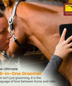 Epona Tiger’s Tongue Horse Groomer – Deep Cleaning Scrubber & Massager for Horses – Removes Dirt, Dried Sweat Marks & Dander – Gentle Grooming Tool for Body, Legs & White Markings