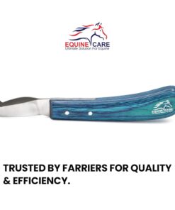 Equine Care Double-Edged J2 Stainless Steel Hoof Trimming Loop Knife, Hoof Pick with Sheet Handle - Versatile Farrier Tool for Horse & Cow Hoof Care, Ideal for Farriers & Horse...