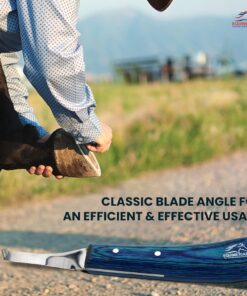 Equine Care Right-Handed Hoof Knife – Professional Farrier Knife & Hoof Trimmer Tool | Ultra-Sharp J2 Stainless Steel Blade, Ergonomic Handle for Horse Hoof Trimming, Cleaning &...