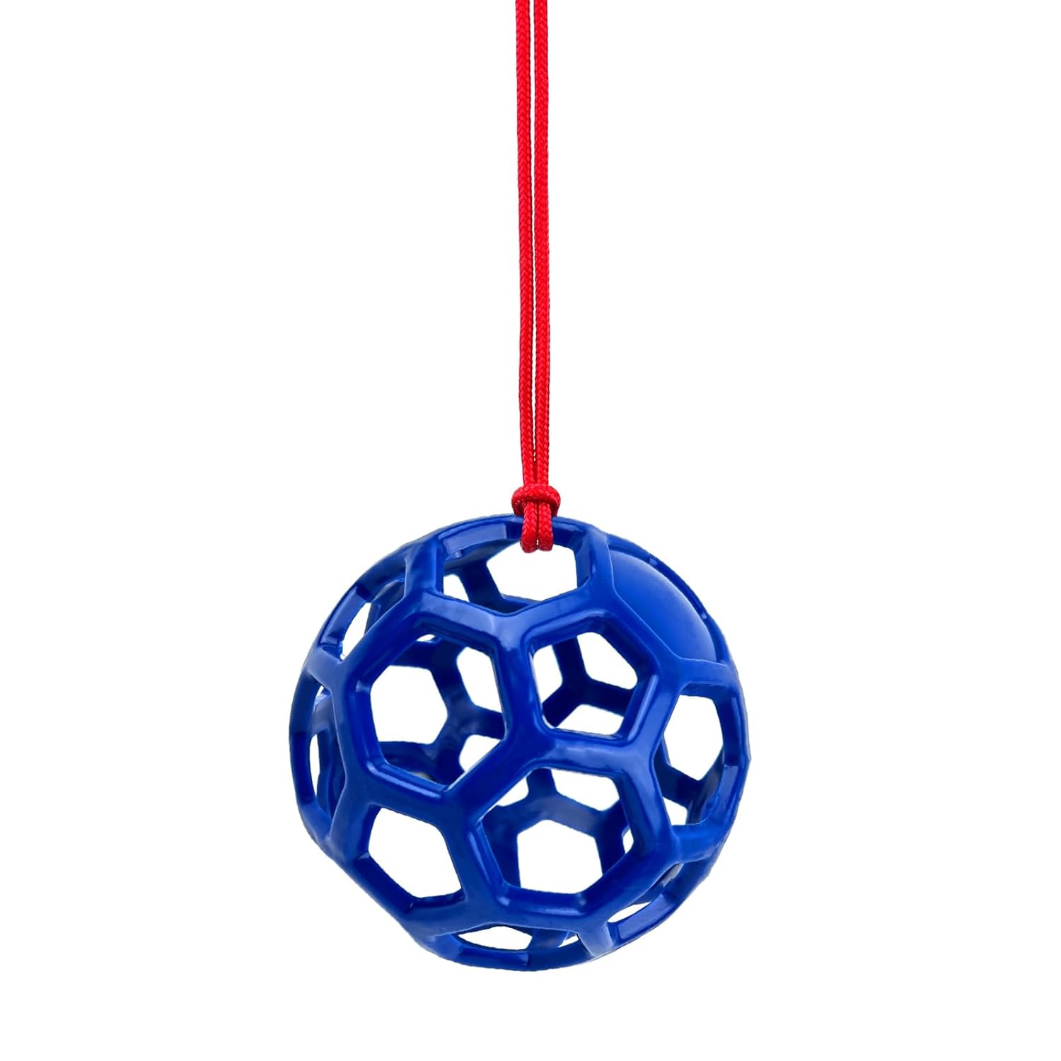 Farm Stall Hanging Feeder Toy Ball for Horses, Goats, Sheep – Durable TPR Feeding Ball, Hay Feeder for Animal Enrichment, Stretch-Resistant Design (Yellow)