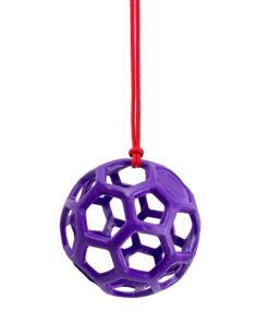 Farm Stall Hanging Feeder Toy Ball for Horses, Goats, Sheep – Durable TPR Feeding Ball, Hay Feeder for Animal Enrichment, Stretch-Resistant Design (Black)