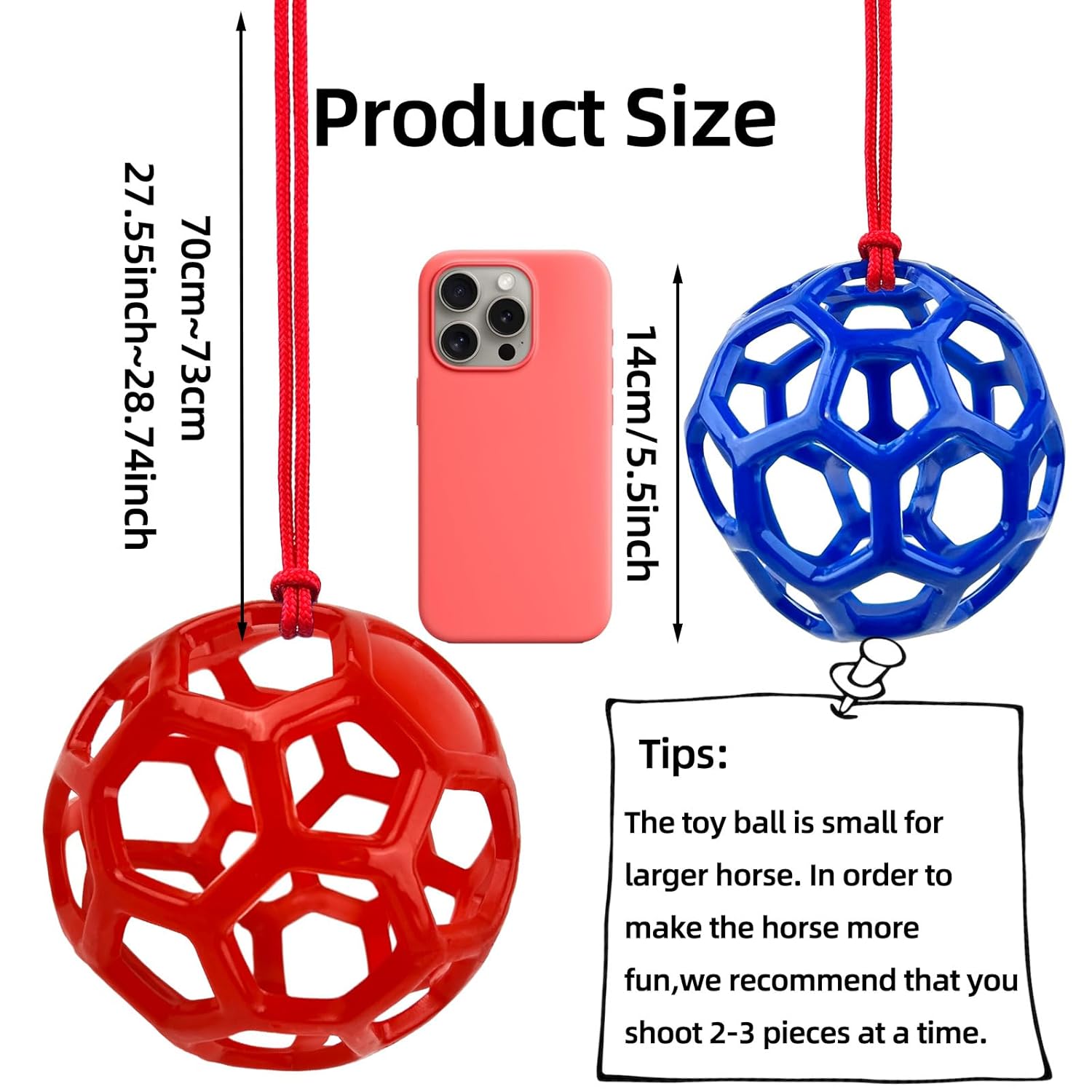 Farm Stall Hanging Feeder Toy Ball for Horses, Goats, Sheep – Durable TPR Feeding Ball, Hay Feeder for Animal Enrichment, Stretch-Resistant Design (Green)