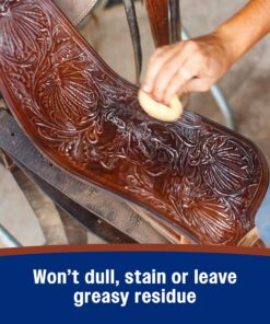 Farnam Leather New Easy-Polishing Glycerine Saddle Soap and Leather Saddle Cleaner, Protects and Preserves Leather, Cleans, Conditions and Polishes, 64 Oz.