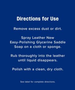 Farnam Leather New Easy-Polishing Glycerine Saddle Soap and Leather Saddle Cleaner, Protects and Preserves Leather, Cleans, Conditions and Polishes, 64 Oz.