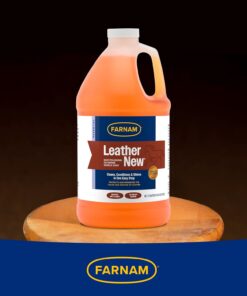 Farnam Leather New Easy-Polishing Glycerine Saddle Soap and Leather Saddle Cleaner, Protects and Preserves Leather, Cleans, Conditions and Polishes, 64 Oz.