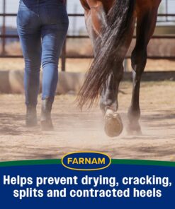 Farnam Rain Maker Triple Action Hoof Moisturizer & Conditioner, Protection Against Dry Weather, Cracks, Splits, Contracted Heels, 32 fl oz