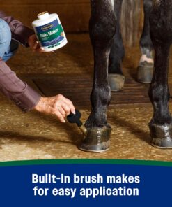 Farnam Rain Maker Triple Action Hoof Moisturizer & Conditioner, Protection Against Dry Weather, Cracks, Splits, Contracted Heels, 32 fl oz