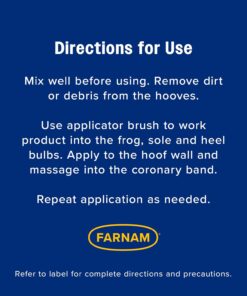 Farnam Rain Maker Triple Action Hoof Moisturizer & Conditioner, Protection Against Dry Weather, Cracks, Splits, Contracted Heels, 32 fl oz